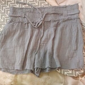Women's Gray Casual Shorts